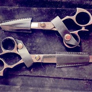 Shark Fin Shears Japanese Steel Professional 1 Monarch $600 1 texture $400